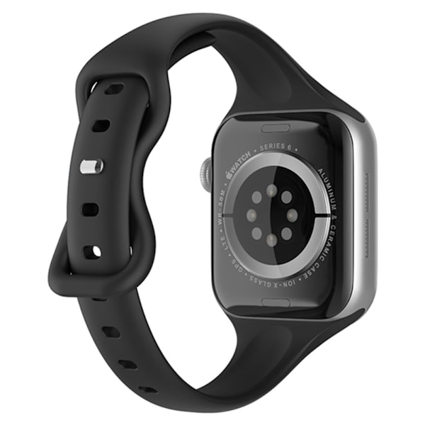Apple Watch (41mm) enkel silikone-urrem - Sort Black