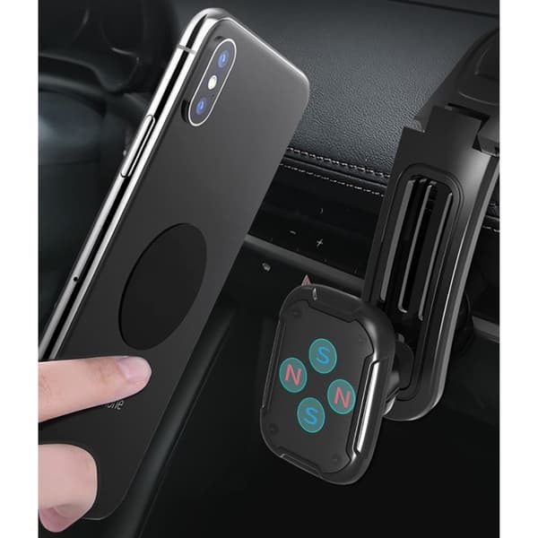 Yleiskäyttöinen 360 kääntyvä autokiinnike Black