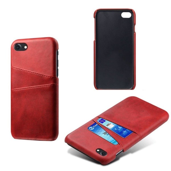 Dual Card kuoret - iPhone SE 2020 / 8 / 7 - Punainen Red