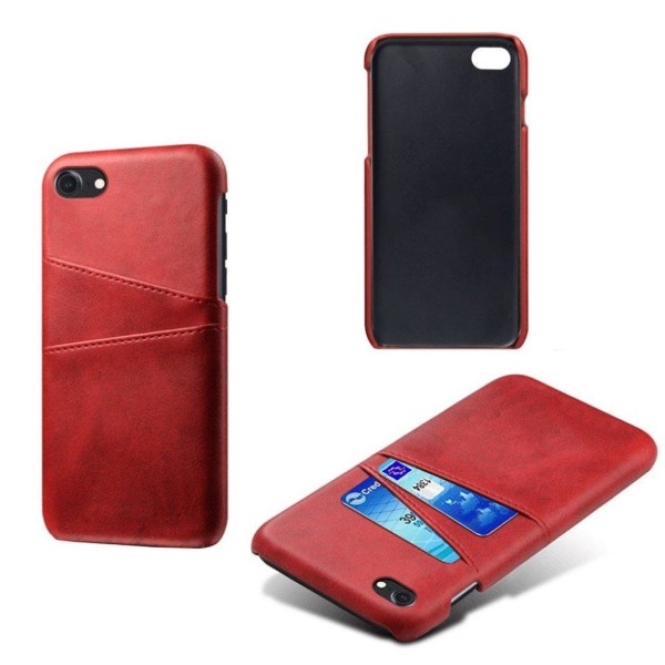 iPhone SE 2020 / iPhone 7 / iPhone 8 skal med korthållare - Röd Röd