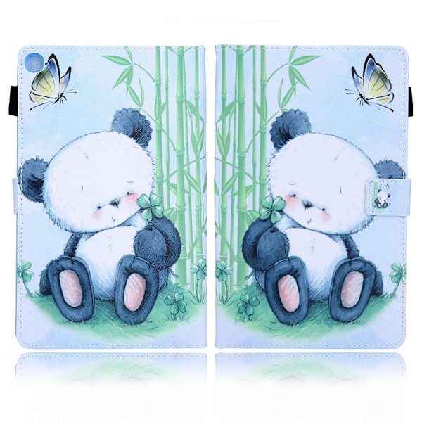 Samsung Galaxy Tab A7 10.4 (2020) bright  læder flip etui - Panda White