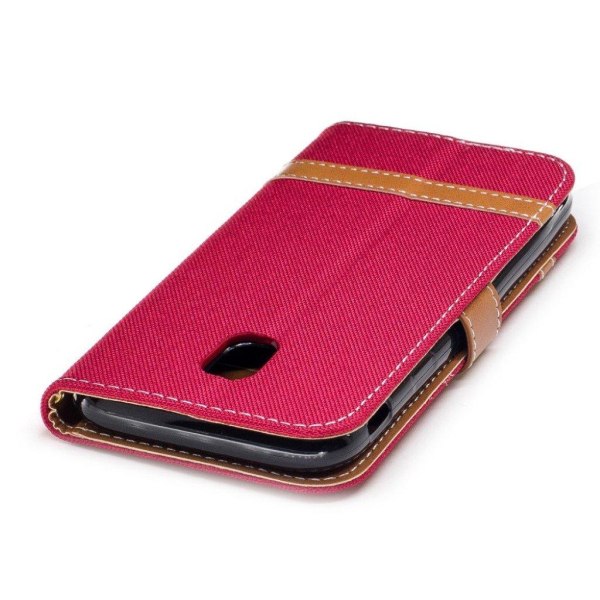 Samsung Galaxy J3 (2017) Trendy læder etui - Red Red