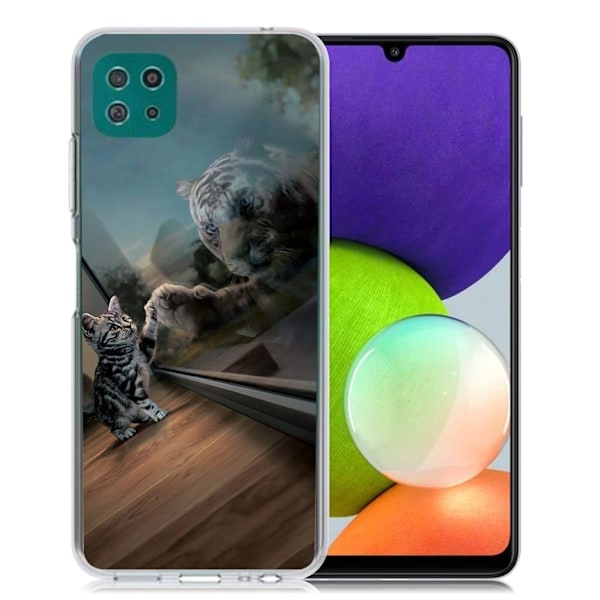 Deco Samsung Galaxy A22 5G Suojakotelo - Tiikeri Multicolor