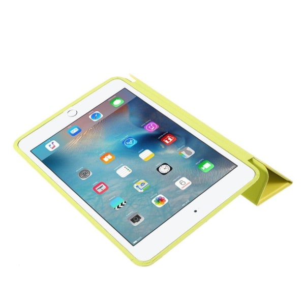 iPad Mini (2019) tri-fold leather flip case - Yellow Yellow