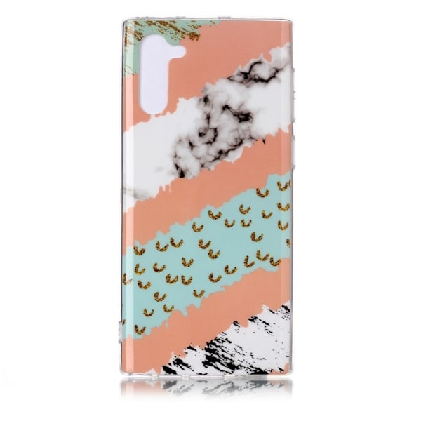 Marble Samsung Galaxy Note 10 cover - Fire mønster marmor Multicolor