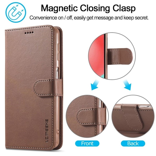 LC.IMEEKE Samsung Galaxy A32 5G Flip Case - Kaffe Brown