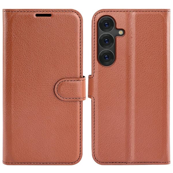 Classic Samsung Galaxy S25 Plus flip kuoret - Ruskea Brown