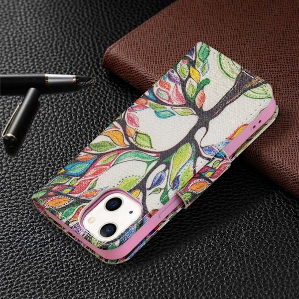Wonderland iPhone 13 Flippetui - Life Tre Multicolor