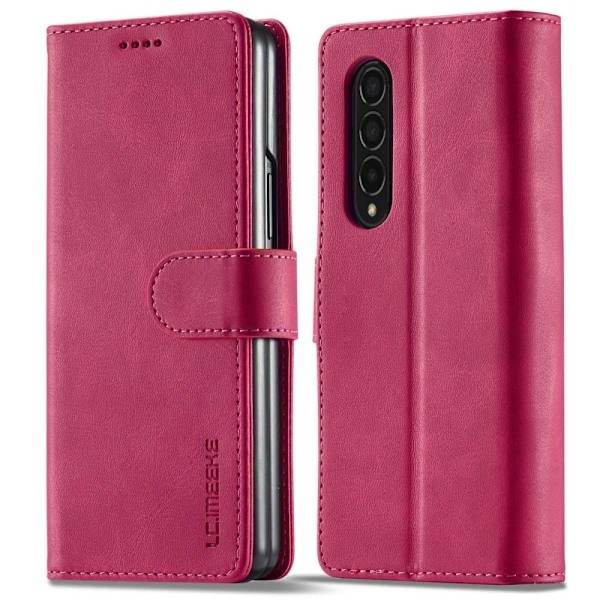 LC.Imeeke läder Samsung Galaxy Z Fold4 fodral - Rosa Rosa