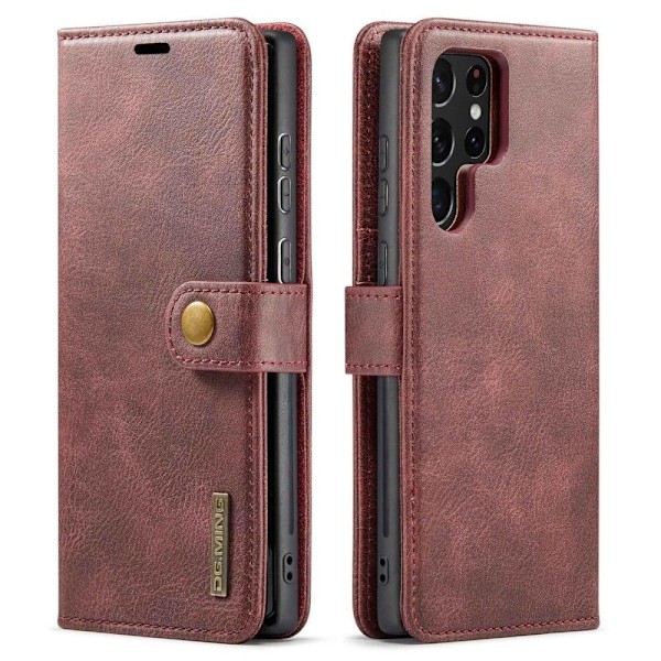 DG.Ming Samsung Galaxy S23 Ultra 2-in-1 Pung Etui - Rød Red
