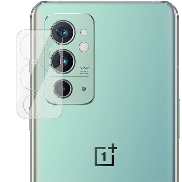 IMAK OnePlus 9RT 5G kameralinsskydd i härdat glas + linslock i akryl Transparent