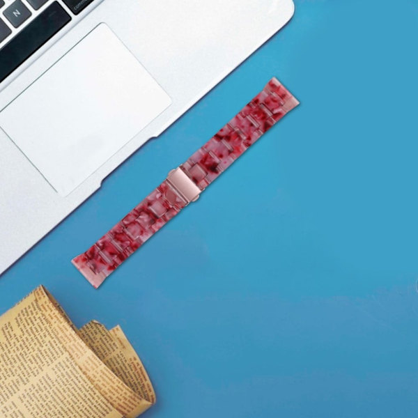 Resin Band Popglory Smart Watch Replacement Strap - Dyb Pink Pink