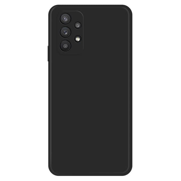 Skråt gummicover mod fald til Samsung Galaxy M32 5G - Sort Black