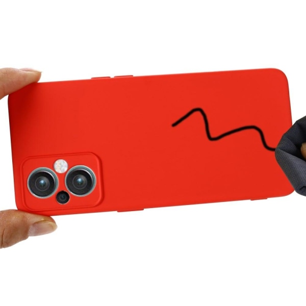 Matt OnePlus Nord N20 5G skal av flytande silikon - Röd Röd