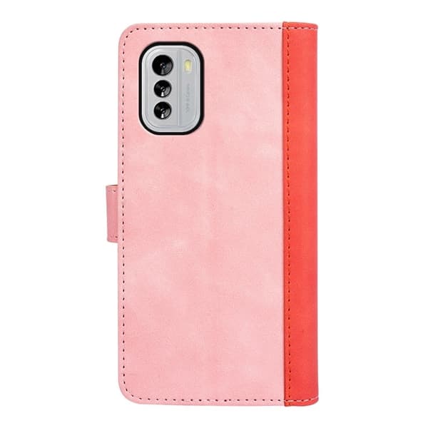 Tofarget lærdeksel for Nokia G60 - Rosa Pink