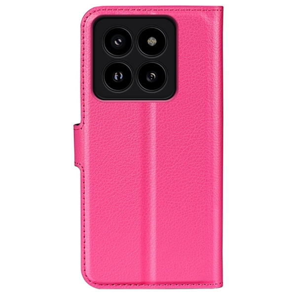 Klassisk Xiaomi 14 Pro flip etui - Pink Pink