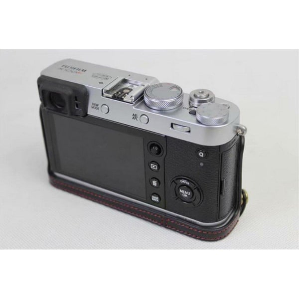 Fujifilm X100F kameraskydd konstläder slitagetålig - Svart Svart