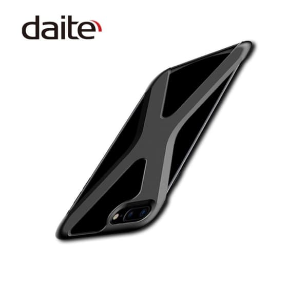 DAITE iPhone 7 Plus,8 Plus Skal med ett X design - Svart Svart