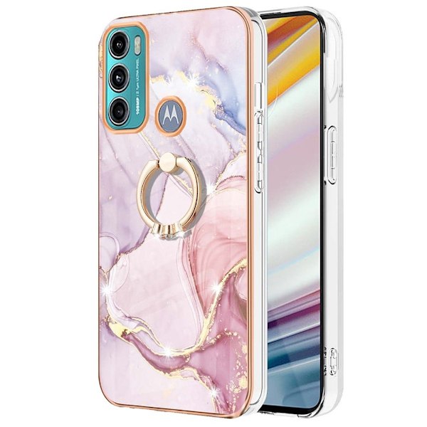 Marmormotiv Motorola Moto G40 Fusion / Motorola Moto G60 skal - Roséguld Marmor Dimma Rosa