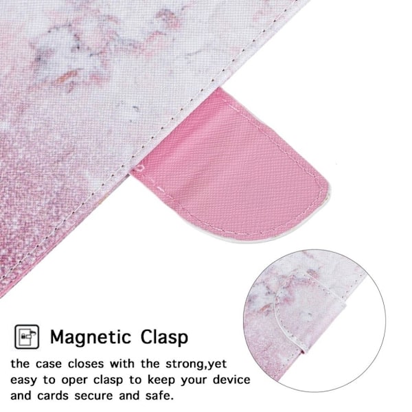 Wonderland Samsung Galaxy M51 flip kuoret - Vaaleanpunainen Glitter Jauhe Pink