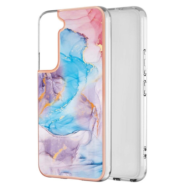 Marble design Samsung Galaxy S22 Plus cover - Mælkevejen Marmor Blå Multicolor