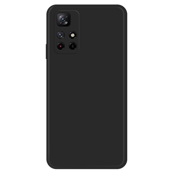 Avfaset anti-drop gummiert deksel for Xiaomi Poco M4 Pro 5G - Svart Black