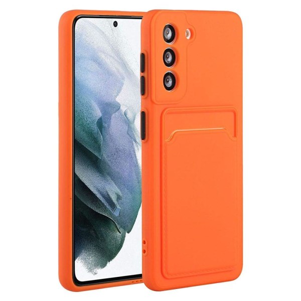 Samsung Galaxy S23 Plus skal med korthållare - Orange Orange