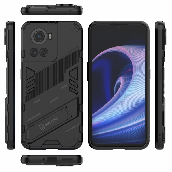 Stødsikkert hybridcover til OnePlus 10R / OnePlus Ace - Sort Black