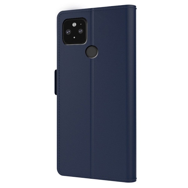 Phone Suojakotelo With Make-up Mirror And Slick Design For Google Pixel 5 - Sininen Blue