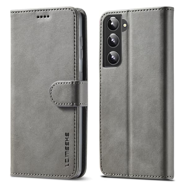 LC.Imeeke Samsung Galaxy S22 Flippetui - Grå Silver grey
