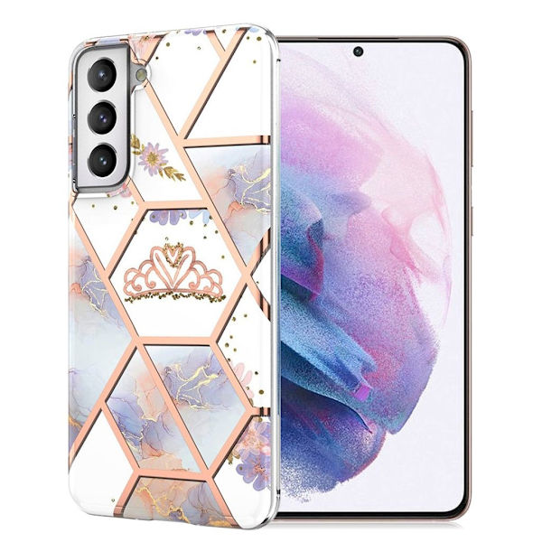 Marble design Samsung Galaxy S21 Plus 5G cover - Marmor / Krone Multicolor