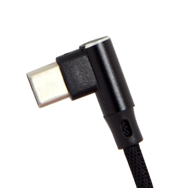 USB 3.1 Typ-C till 90 graders USB 2.0 datakabel Svart