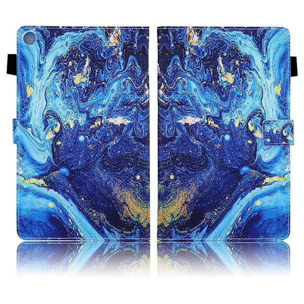 Samsung Galaxy Tab A 10.1 (2019) elegant  læder flip etui - maleri Blue
