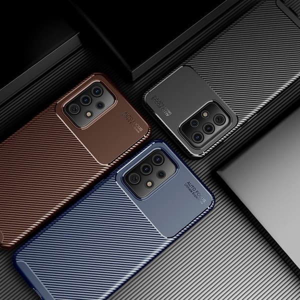 Carbon Shield Samsung Galaxy A52 5G skal - Brun Brun