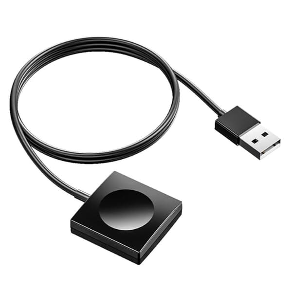 1m Apple Watch (45mm) USB magnetisk opladningsdock kabel - Sort Black