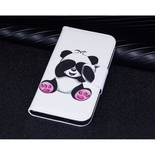 Samsung Galaxy J7 (2017) Charmerende læder etui - Panda leger Multicolor