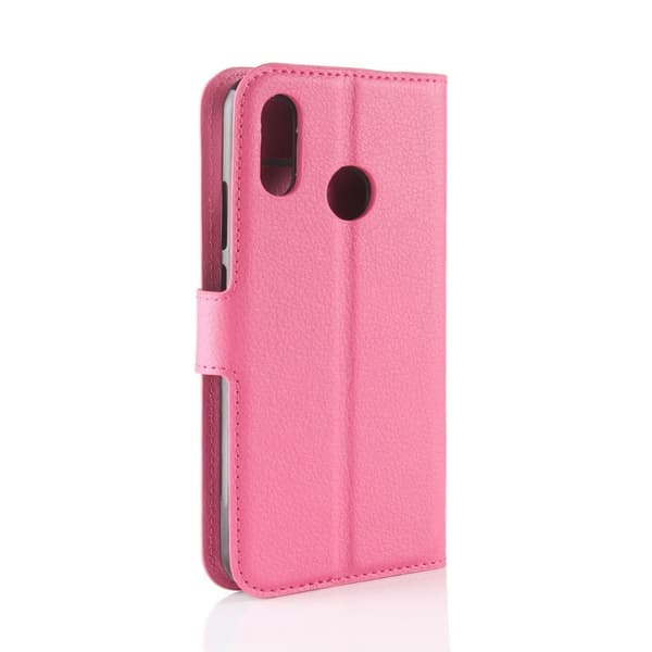 Huawei P30 Lite litsi nahkainen flip suojakotelo - Rose Pink