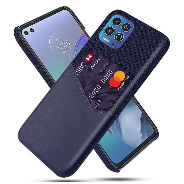 Bofink Motorola Moto G100 / Edge S Card Deksel - Blå Blue