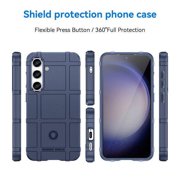 Rugged Shield Samsung Galaxy S24 cover - Blå Blue