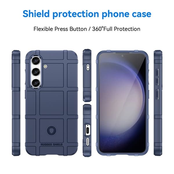 Rugged Shield Samsung Galaxy S24 deksel - Blå Blue