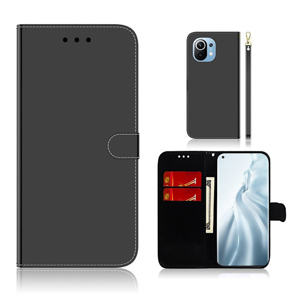 Mirror Xiaomi Mi 11 Flip etui - Sort Black