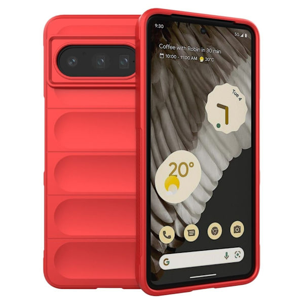Deksel med mykt grep for Google Pixel 8 Pro - Rød Red
