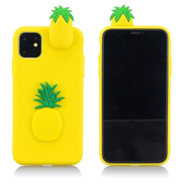 iPhone 11 6,1 tommer (2019) 3D-udskrivning af fleksibelt mobiltelefondæksel - Gul / Ananas Yellow