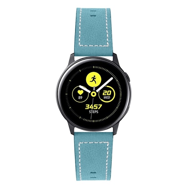 Ticwatch 2 / E / C2 urrem i ægte okselæder - Blå Blue