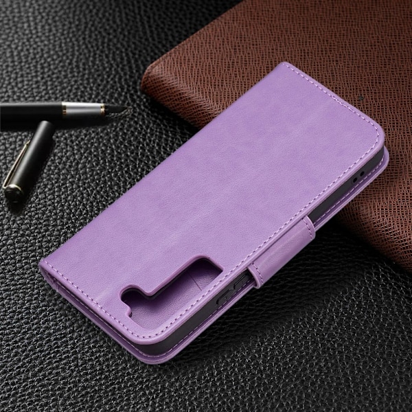 Butterfly Samsung Galaxy S22 Flip Etui - Lilla Purple