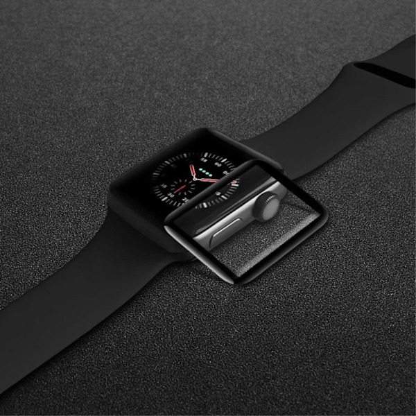 Apple Watch Series 4 44mm 3D kokonaan peittävä katkaistu lasi kellon näyttö suojakalvo - Transparentti Transparent