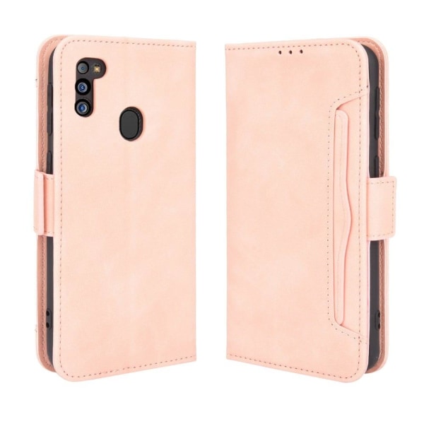 Moderni Nahkalaukku For Samsung Galaxy M21 2021 - Pinkki Pink