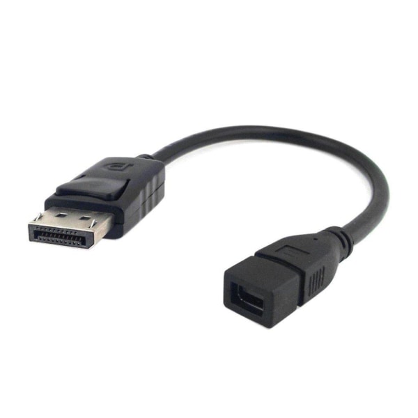 Adapter för skärmar CY DP-048 displayport hankontakt till mini D Svart