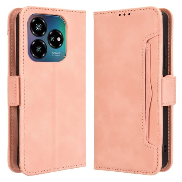 Modernt ZTE Blade V60 Design fodral med plånbok - Rosa Rosa