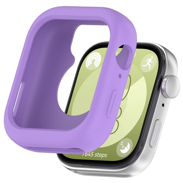 Huawei Watch Fit 3 Watch Case Soft Silicone Protective Frame - Purple Purple